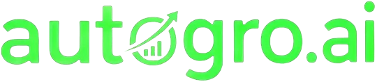 Autogro.ai logo in modern design with a focus on intelligent growth